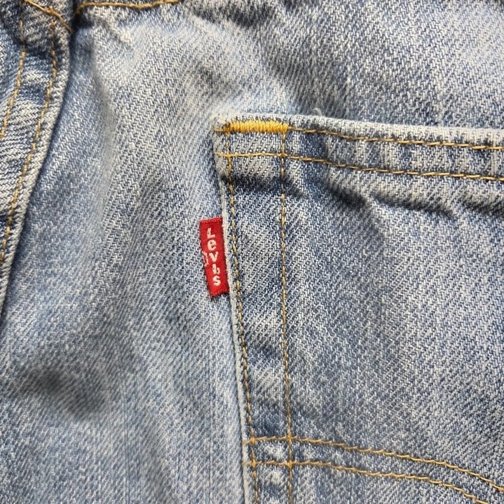 Levis‎ 505 Shorts Mens 36 Regular Straight Dad Jorts Mid Rise Light Wash Denim